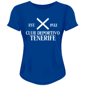 Franela casual azul del Club Deportivo Tenerife para mujer